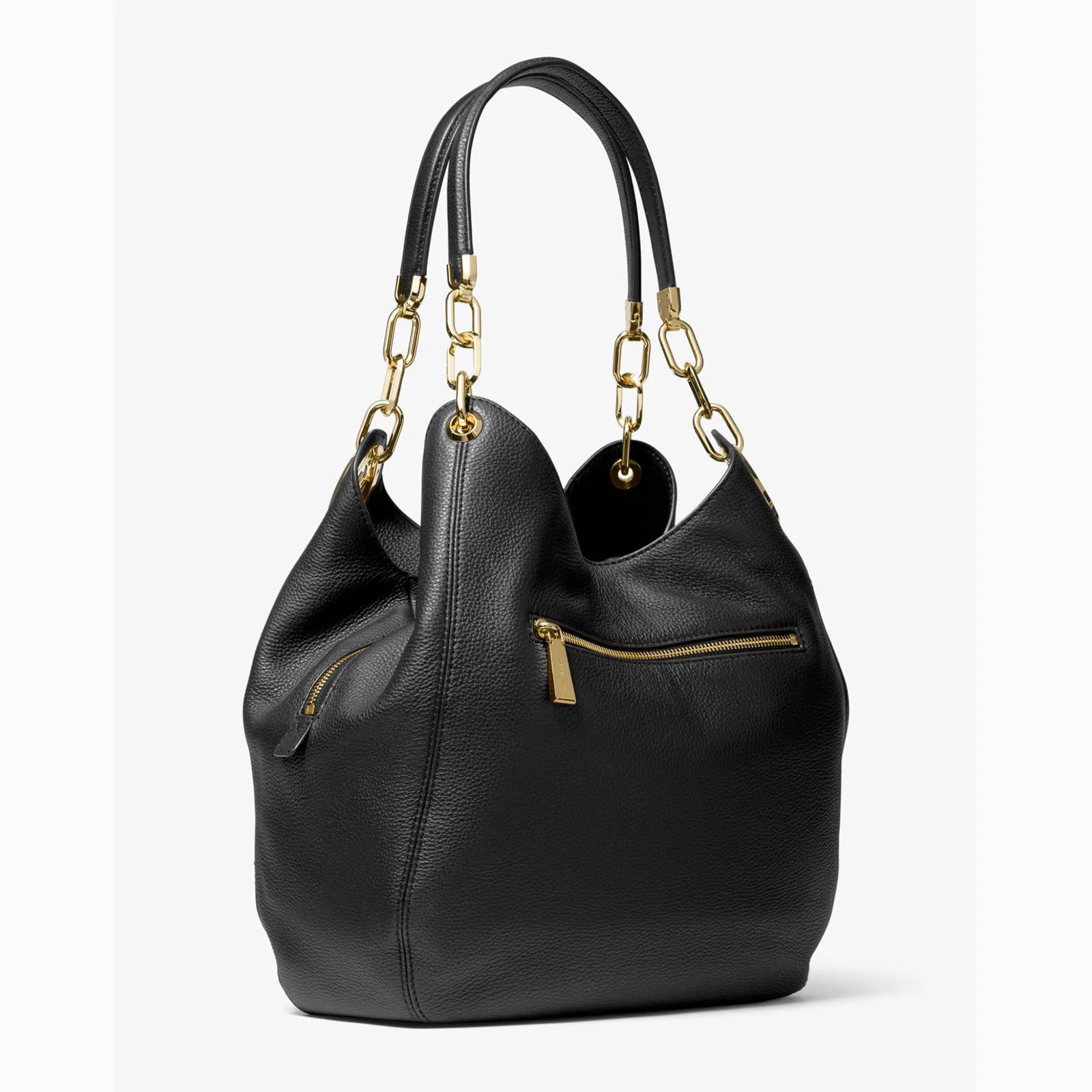 Michael Kors leren handtas Lillie L zwart