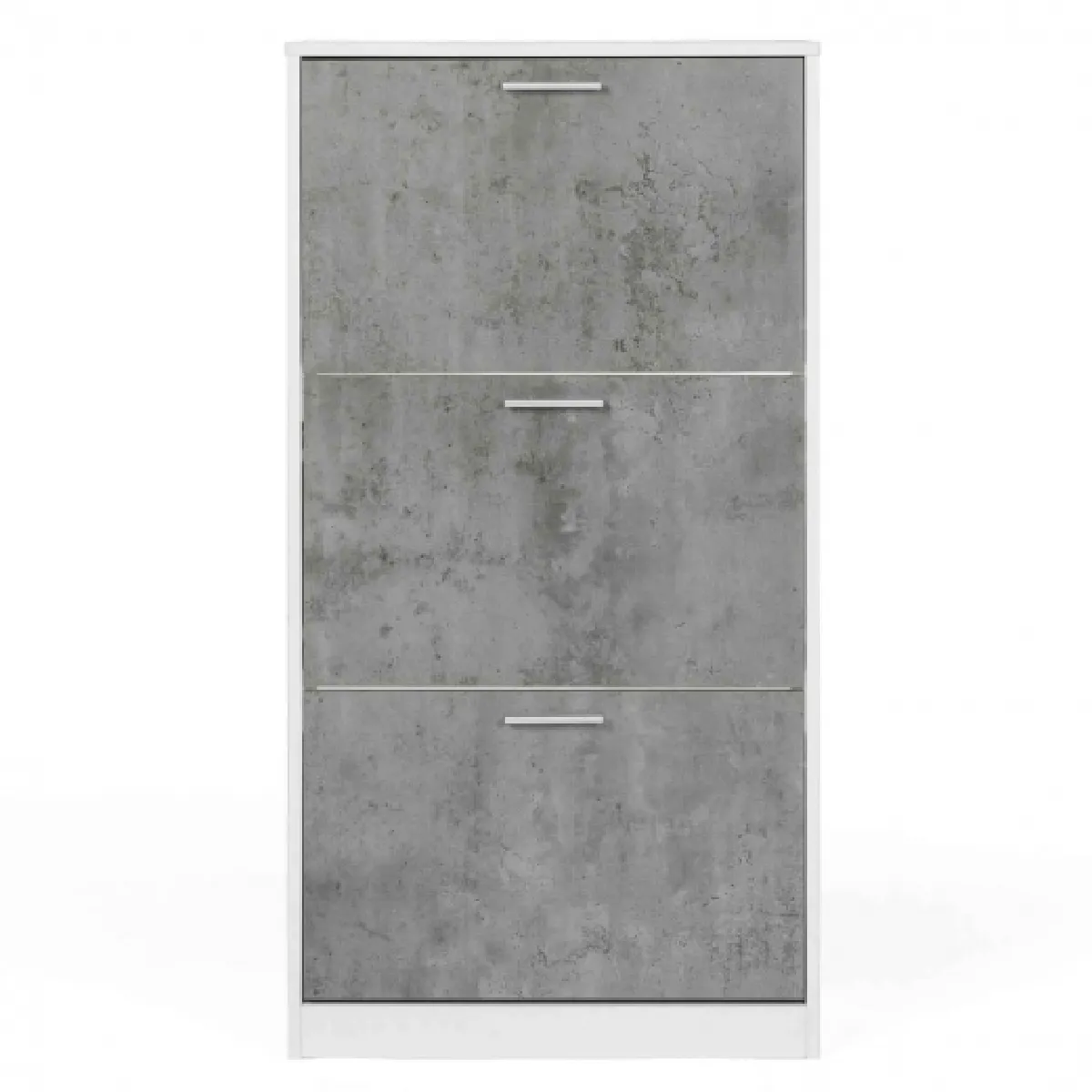 Idmarket MARKET KLARK blanc - 3 portes béton
