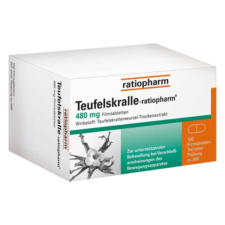 Teufelskralle ratiopharm - bei Gelenkschmerz, 200 St