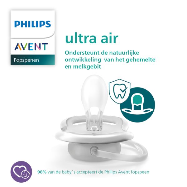 Philips Avent Fopspeen Ultra Air Paars Groen 0-6 Mnd