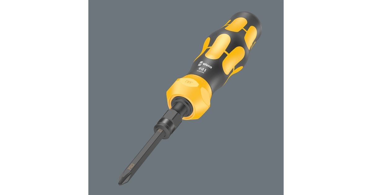 WeraKraftform Kompakt 900 Set 1, 19‑delig bitset  (Zwart/geel)