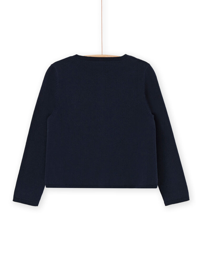 Cardigan noirine à motifs fleuris en sequins