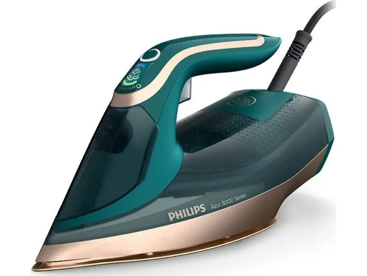 Philips Azur 8000 Series DST8030 - Dampstrygejern med automatisk afbrydelse - såleplade: SteamGlide Elite - 3000 W - opalgrøn