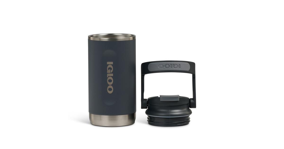 IglooFlip ‘n’ Sip Tumbler 12 oz, 0,35 liter drinkfles  (Carbon)