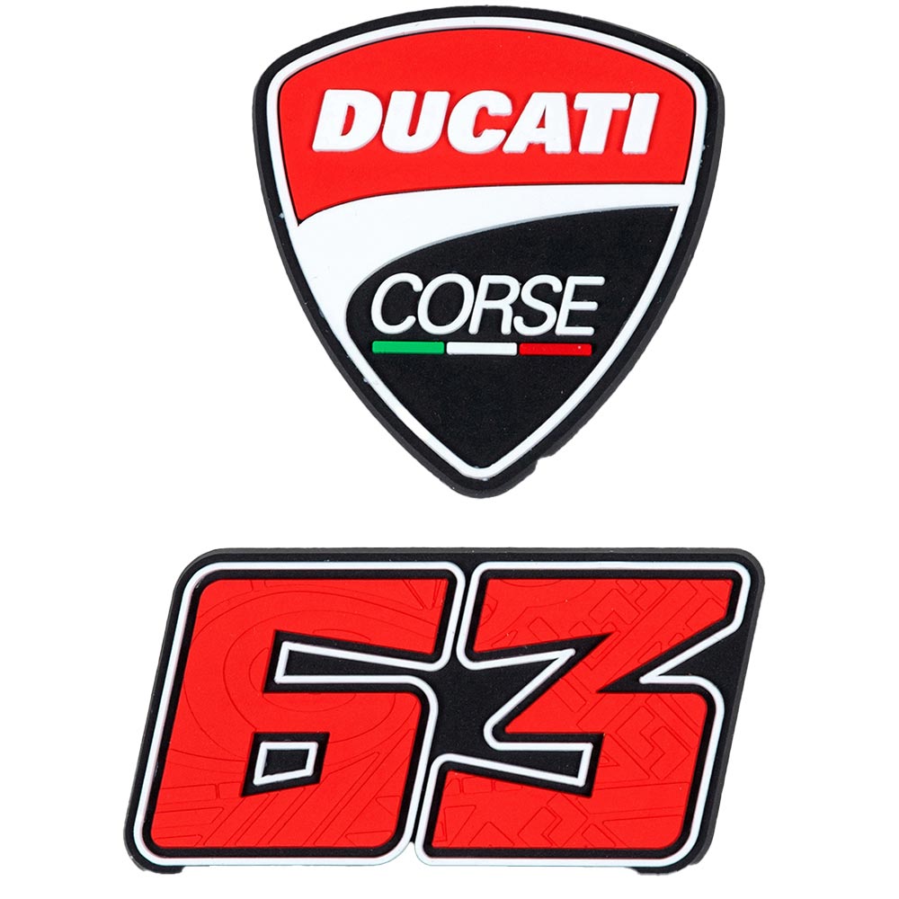 ducati - Kit magnet Bagnaia Noir / Rouge