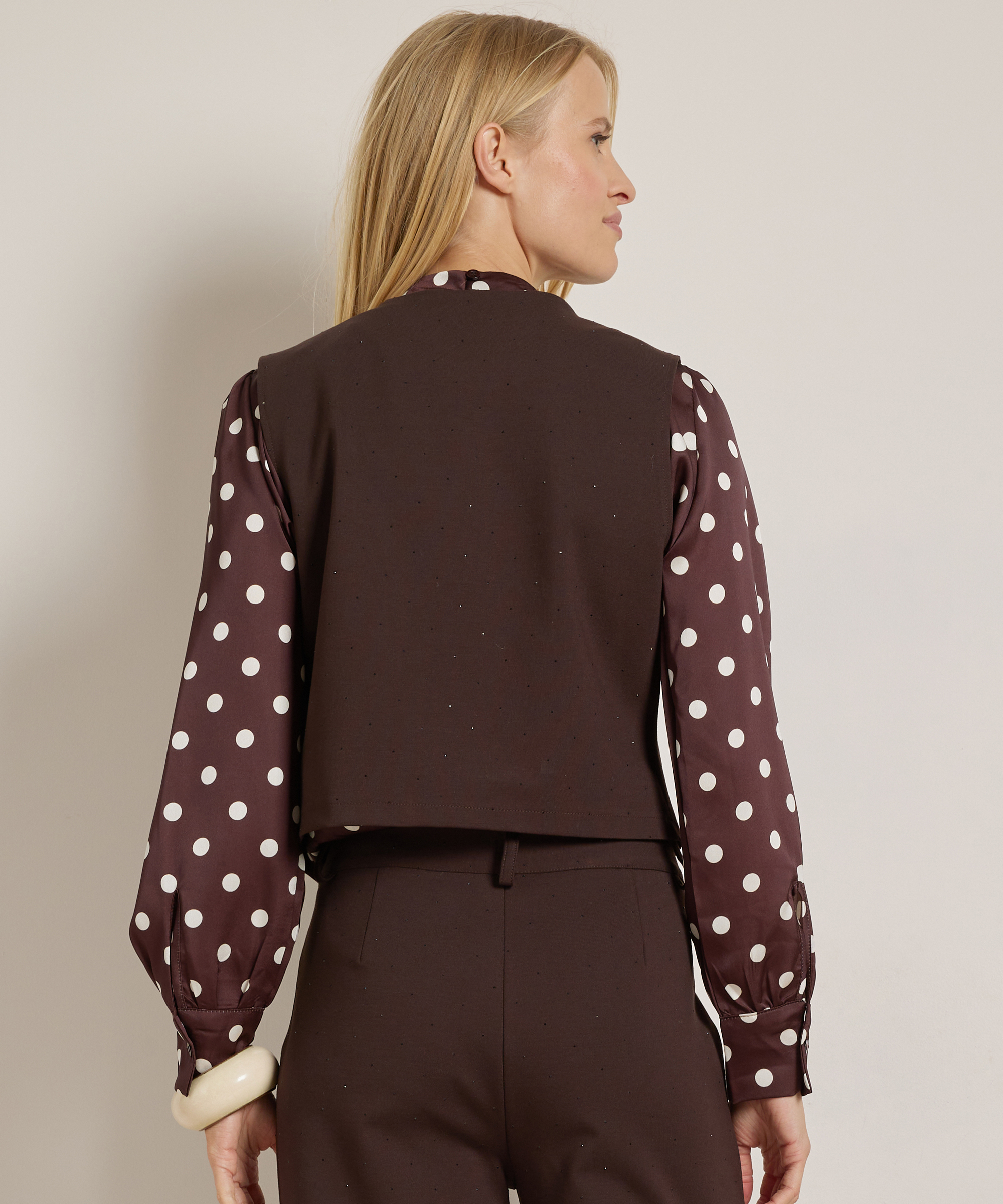 uni gilet met glitters
