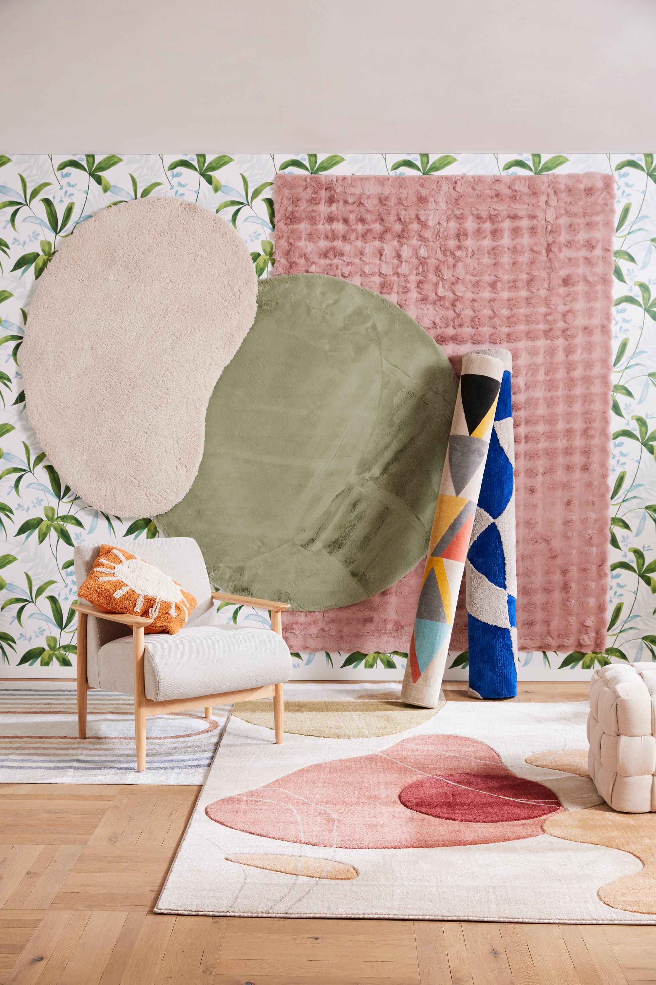Guido Maria Kretschmer Home&Living Teppich »Liven, Hoch-Tief-Struktur Teppiche, modernes Muster, moderne Farben« rechteckig 23 mm Höhe sehr weich, organisches Muster, Wohnzimmer, Schlafzimmer, Esszimmer