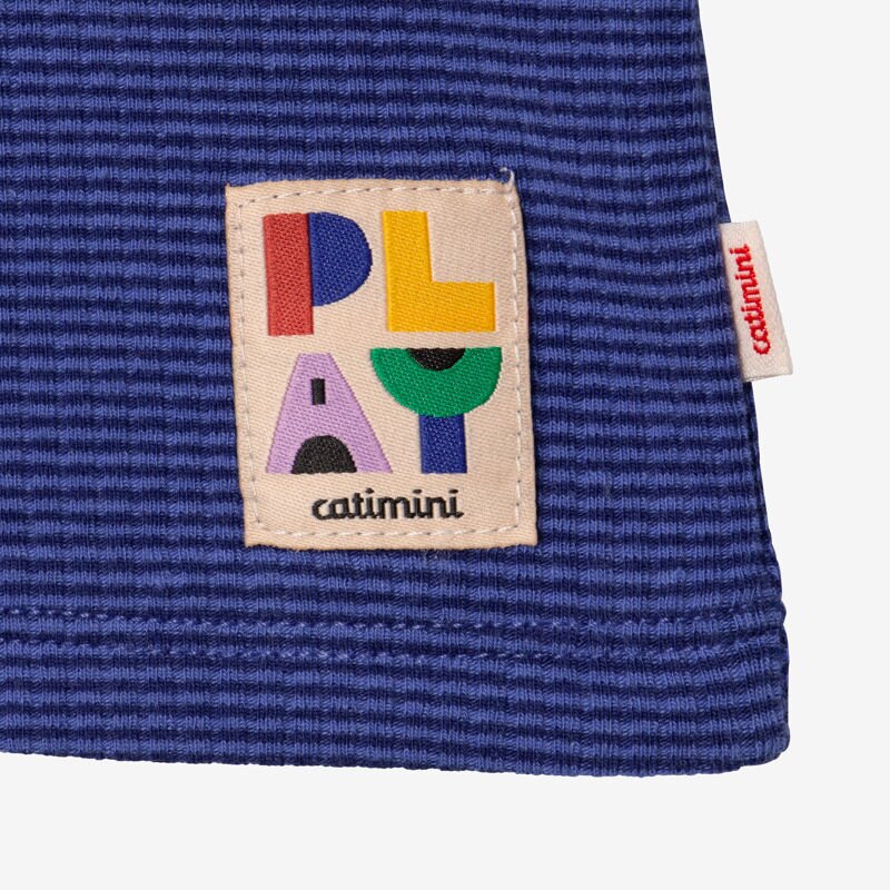 T-shirt bébé marine fines rayures bleu Catimini Bleu