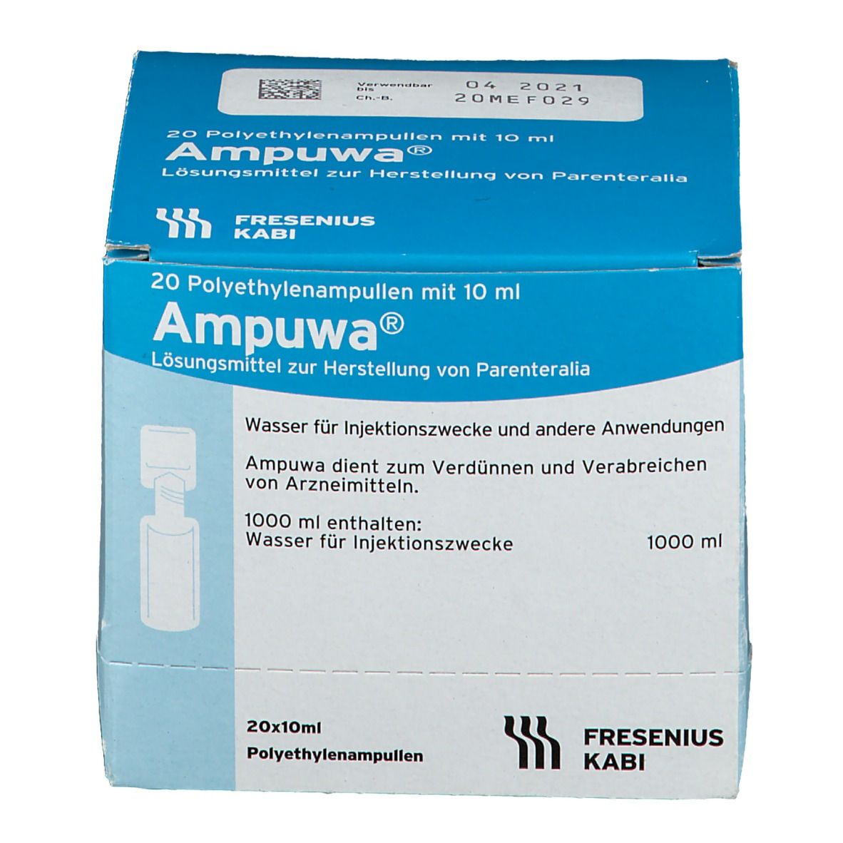 Ampuwa® Wasser für Injektionszwecke