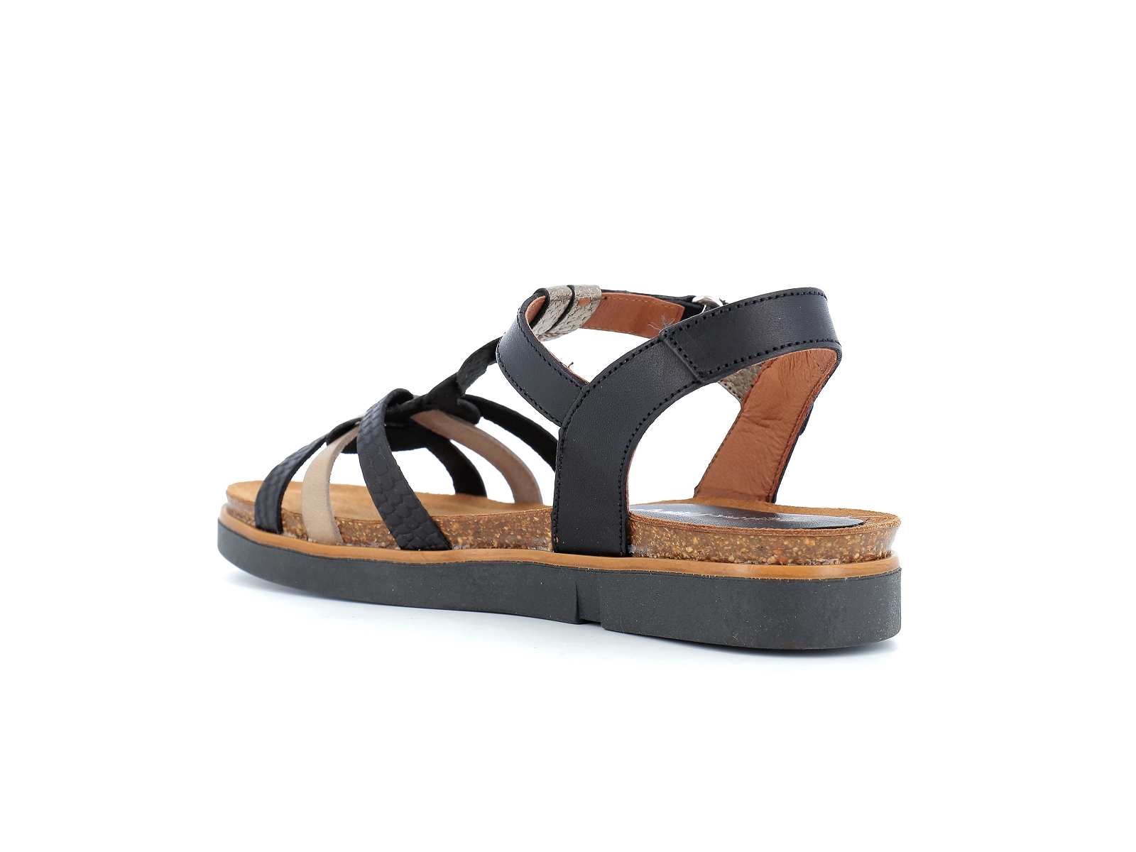Xapatan-BUFATI 1532 Cuir Noir Bronze