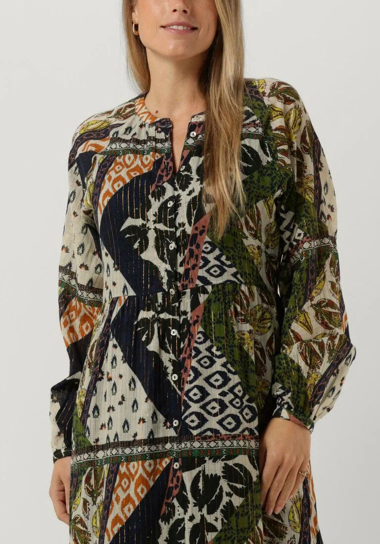 POM AMSTERDAM multi pom amsterdam maxi jurk dress 7092