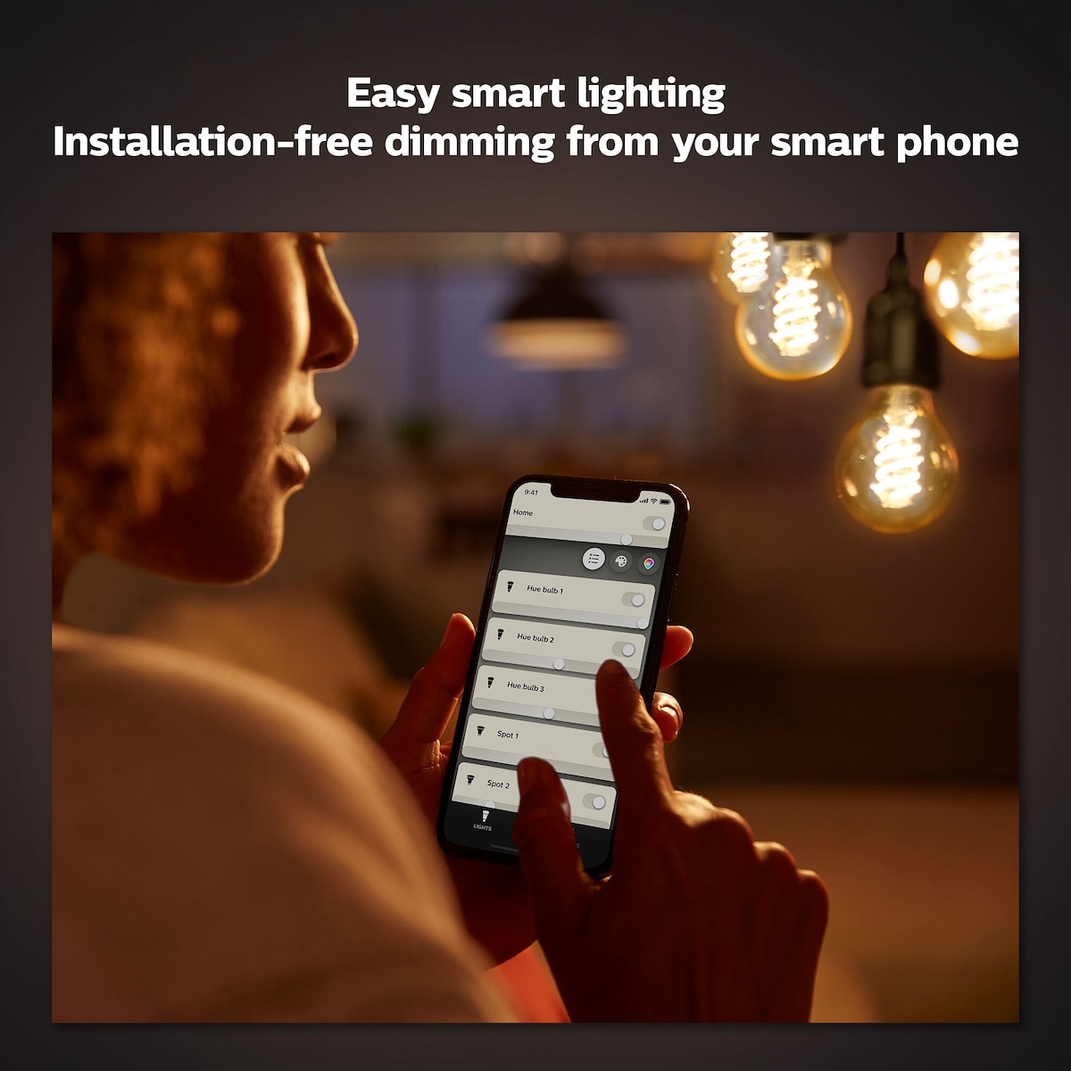 Philips Hue W lyspære 7,2W Filament A60 E27