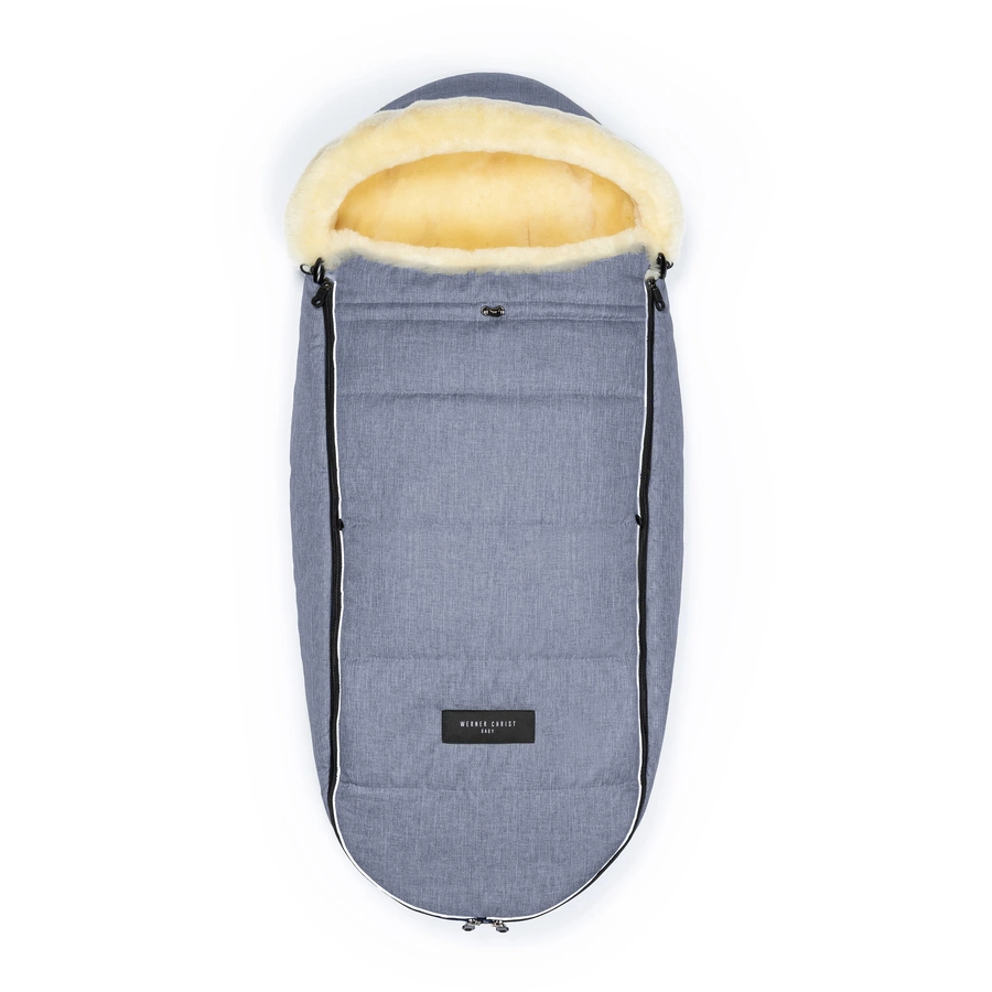 Werner Christ Baby Lammfellfußsack LADIS blu