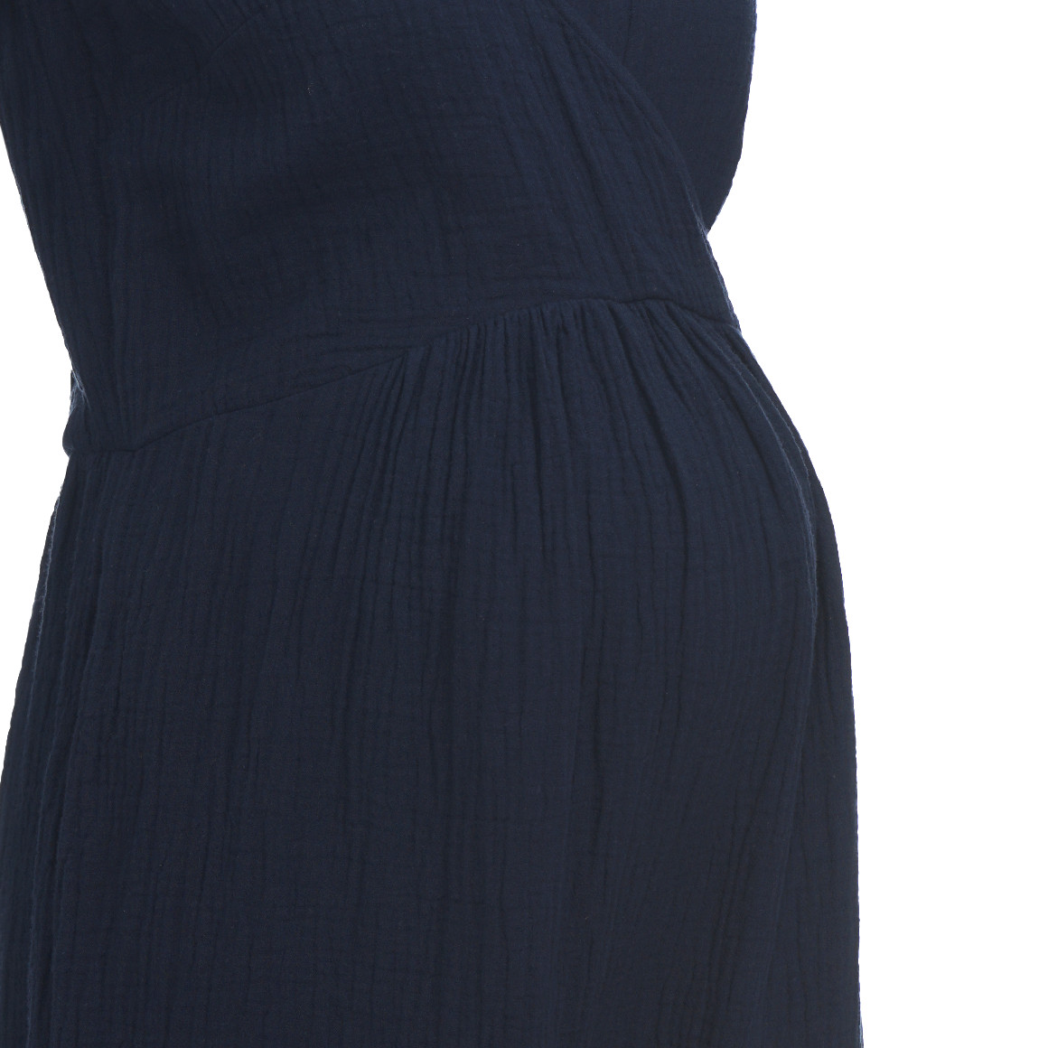 Gina Mama Damen Umstands-Jumpsuit aus Musselin dunkelblau
