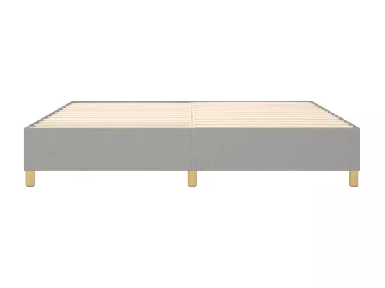 Sommier à lattes de lit Gris clair 200x200 cm Tissu