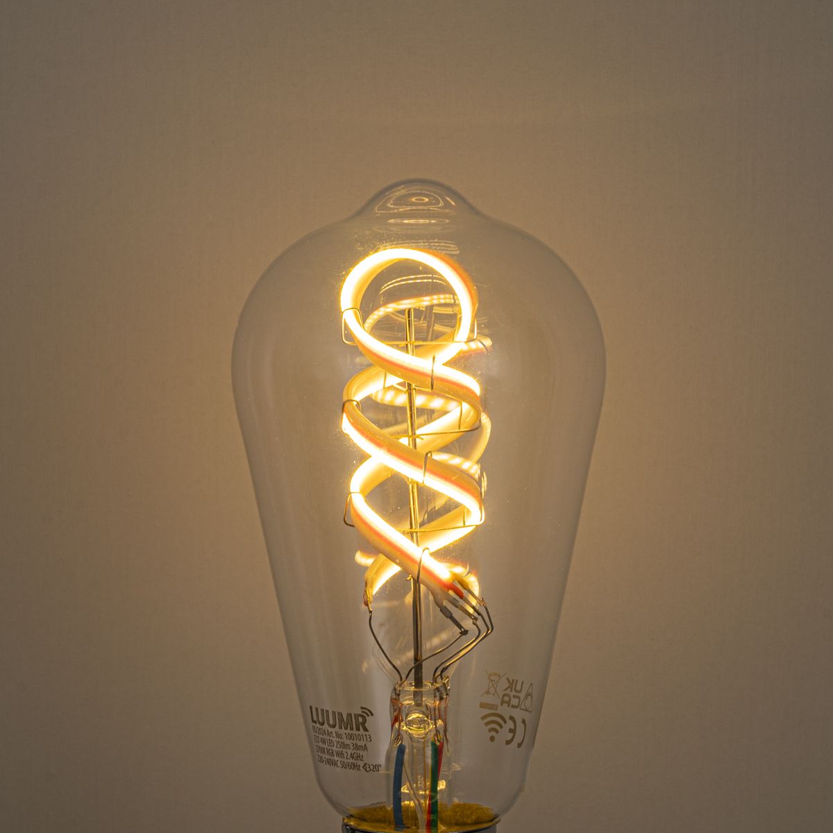 Smart hanglamp wit 50cm incl. Wifi ST64 - Plu