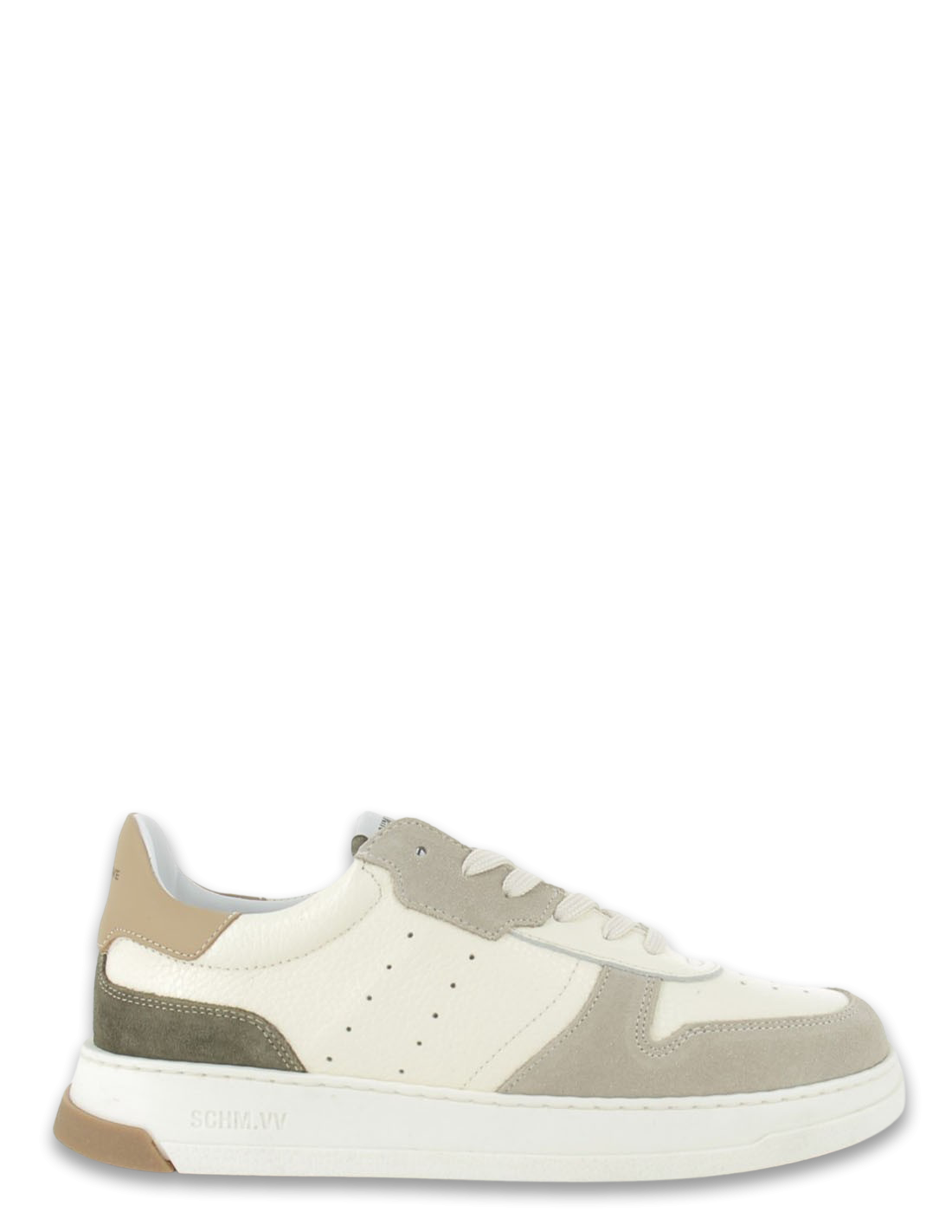 schmoove Baskets de ville Homme order sneaker Blanc/beige/marron