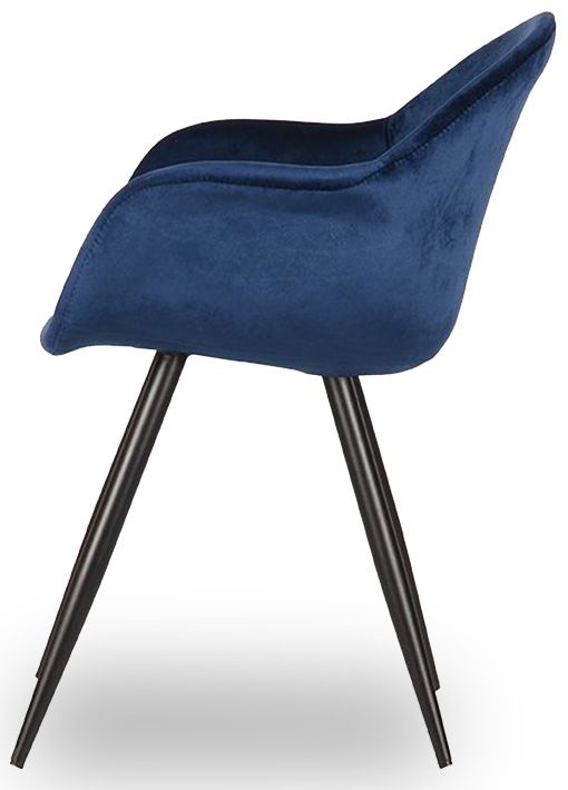 Eetkamerstoel Blauw FF-45.036 Forli B60 x D58 x H83 cm