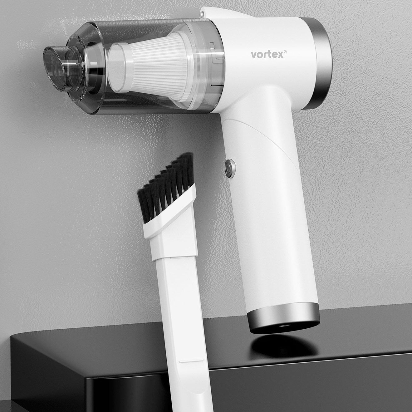 Vortex Aspirateur à main sans fil pliable avec éclairage LED  blanc