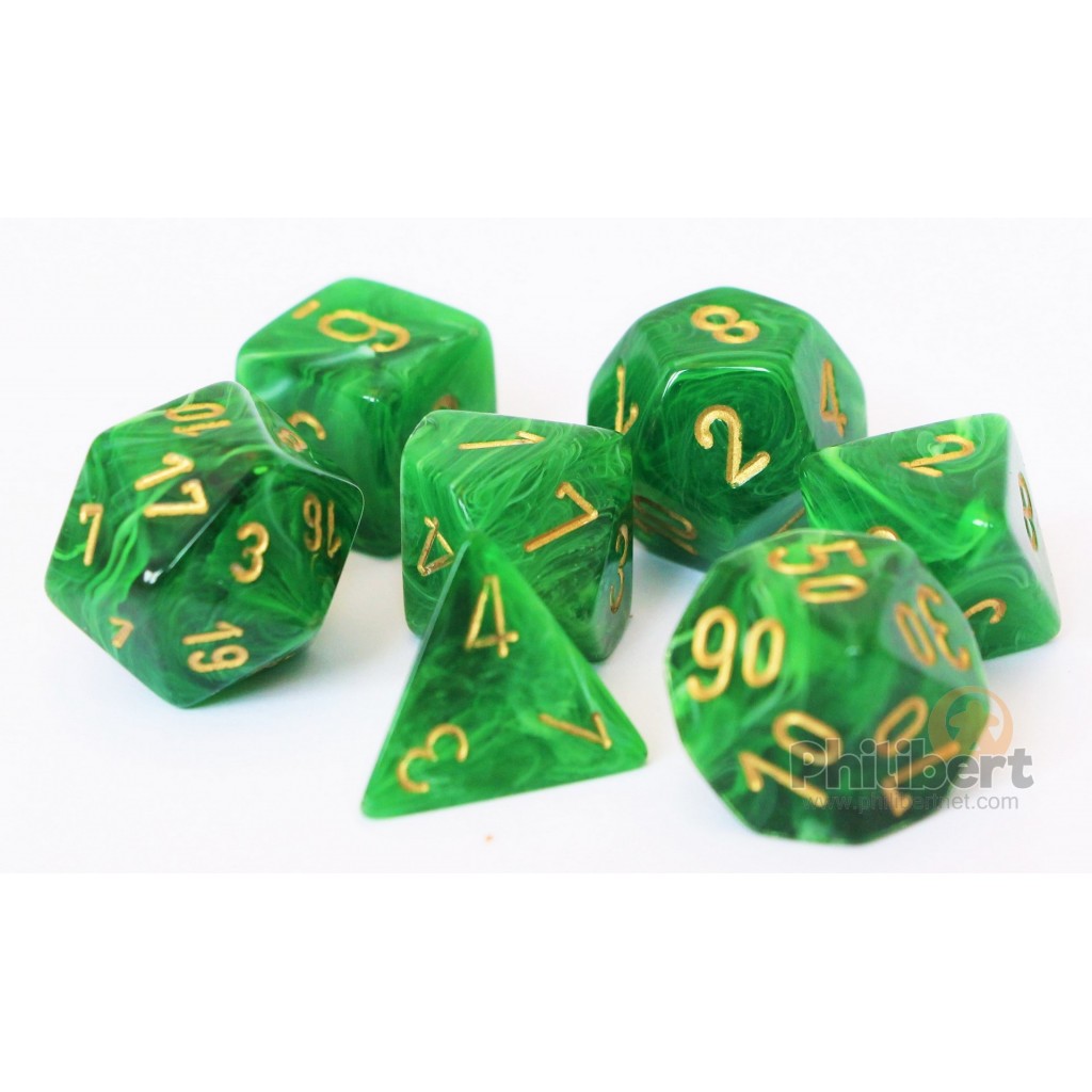 Set de 7 Dés JDR Chessex : Vortex