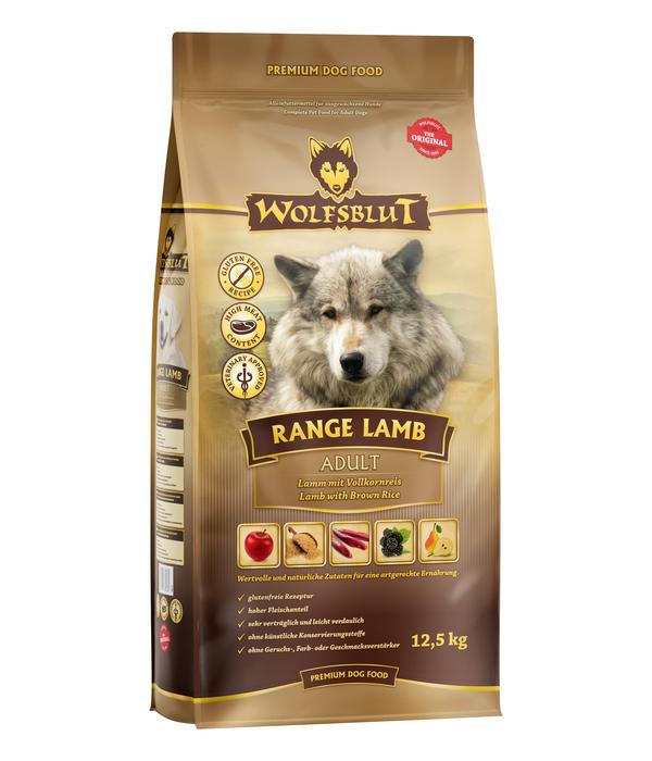 WOLFSBLUT Trockenfutter für Hunde Range Lamb,