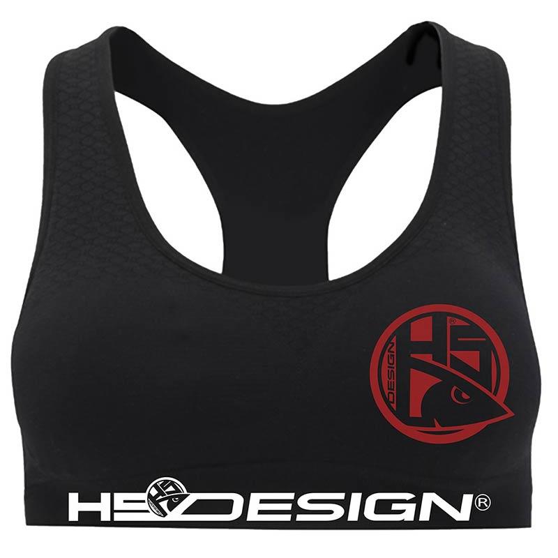 Sous Vetement Femme Hot Spot Design Sport Bra Red Logo - Noir