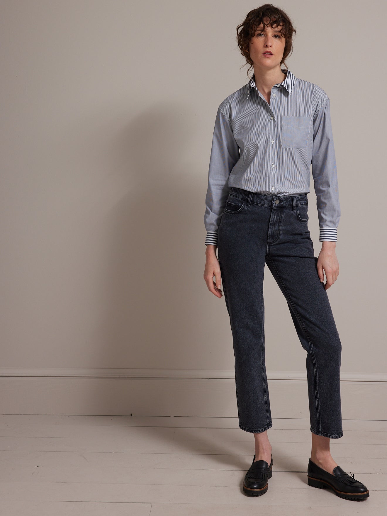 Chemise rayée femme