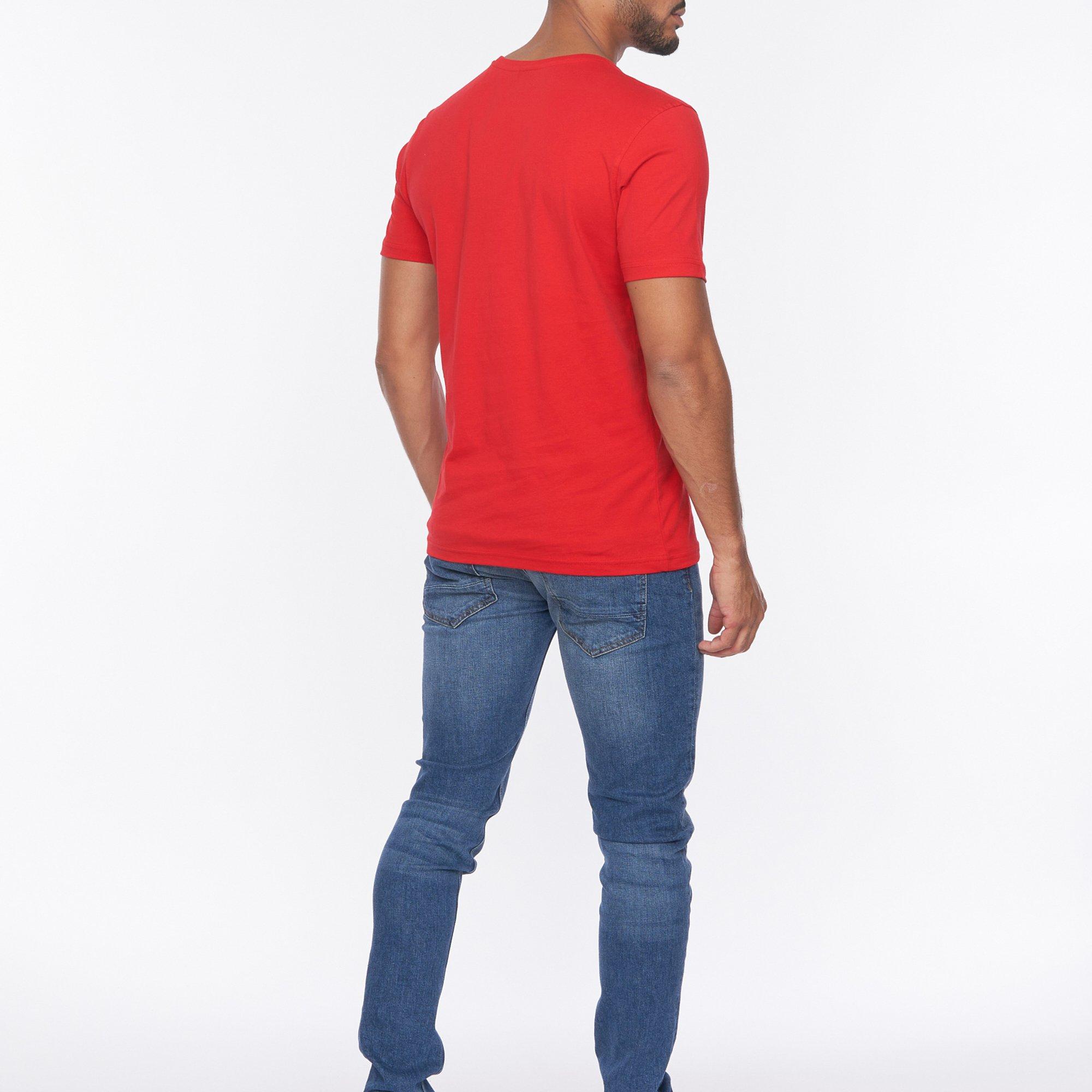 Crosshatch CH Flocked T Shirt Mens