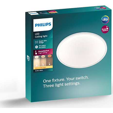Philips SceneSwitch loftlampe - hvid
