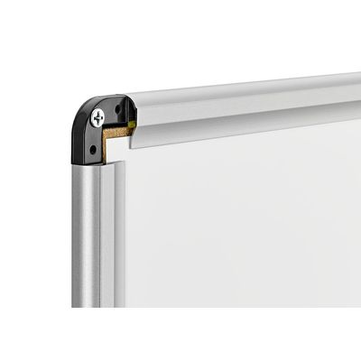 DAHLE - Tableau blanc laqué 90 x 120 cm - magnétique - cadre alu renforcé