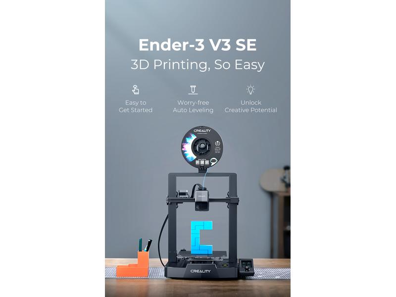Creality 3D-Drucker Ender 3 V3 SE FDM 3D-Drucker mit beheizbarem Druckbett und Auto-leveling