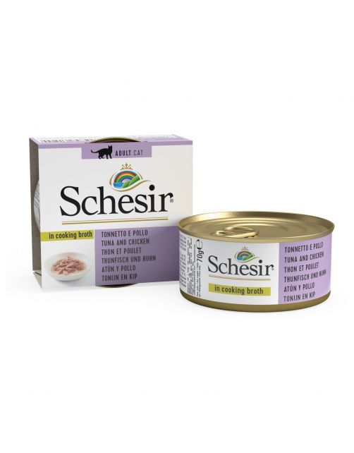 Schesir Kat Bouillon 70 g - Kattenvoer