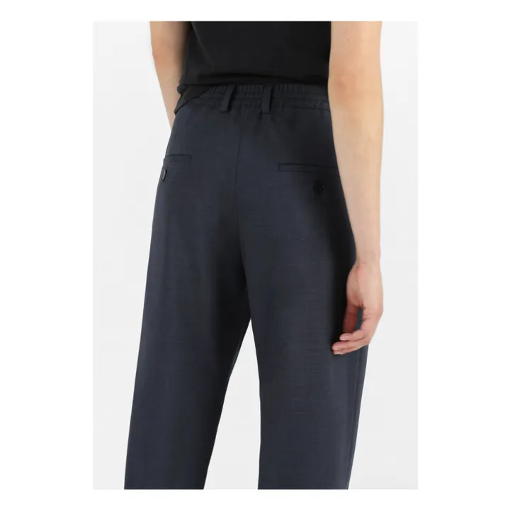 Masscob Pantalon Pebble Laine Vierge | Bleu foncé