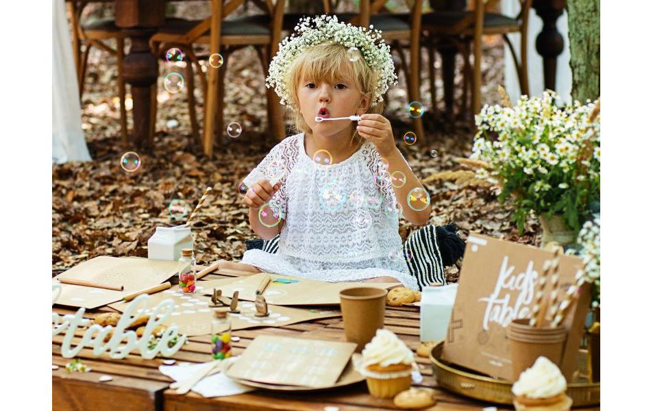 Partyaccessoire Seifenblasen Herz, Weiss, 48 StückHochzeitsaccessoire für romantische Stimmung auf der Hochzeit