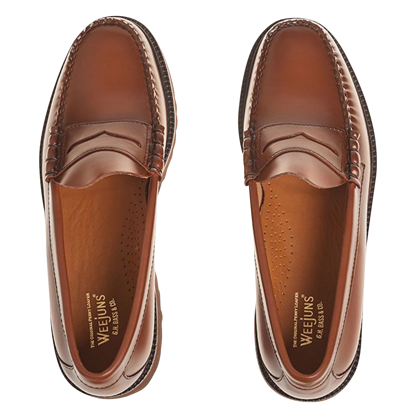 90S LARSON PENNY - Mocassins en cuir| Marron
