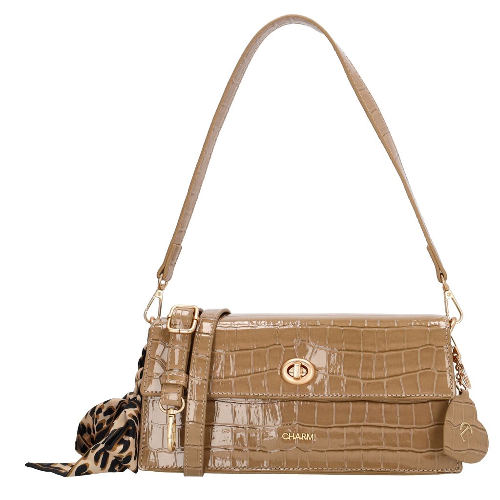 Charm London Knightsbridge Schoudertas Overslag Taupe