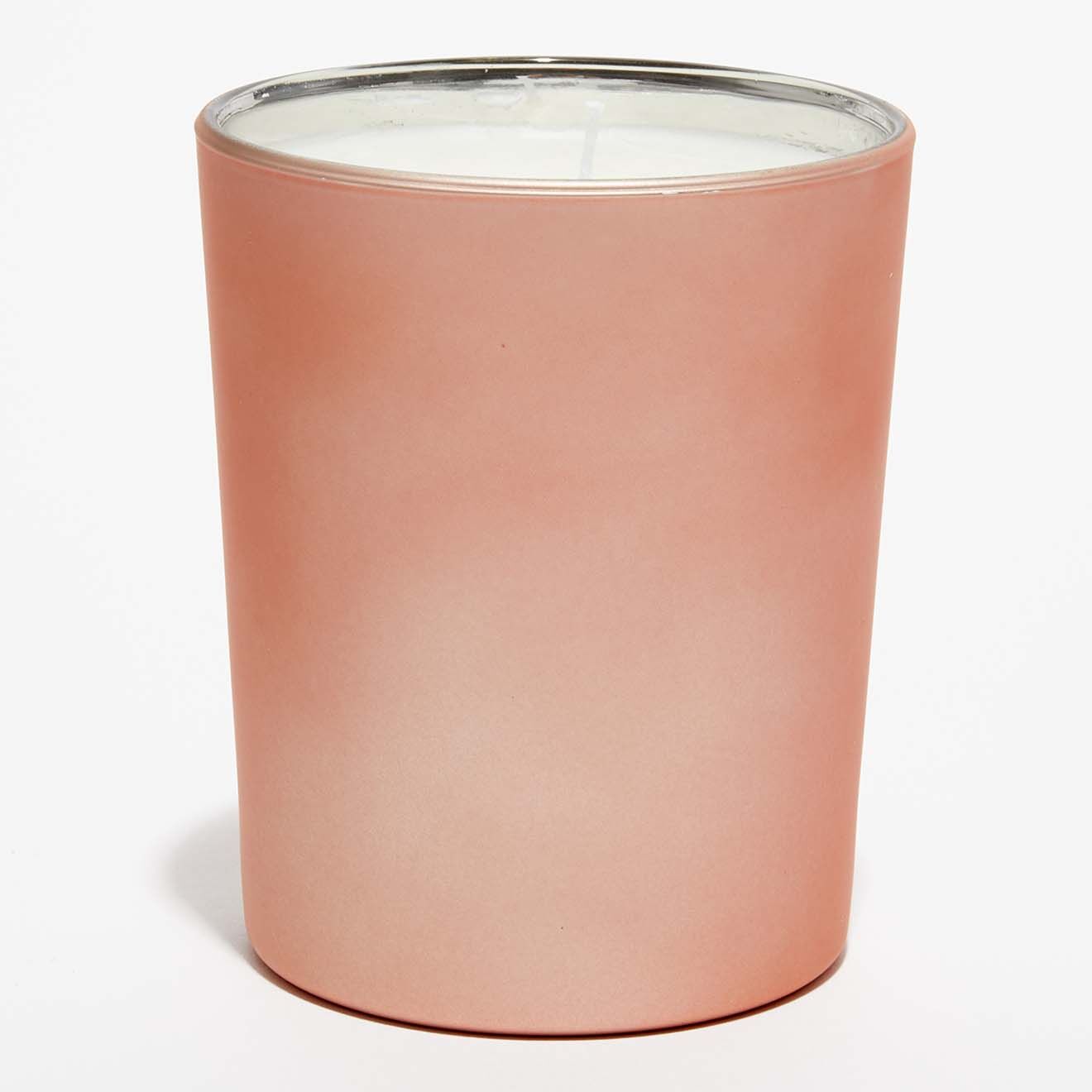 Hypsoé Bougie parfumée verre coloré métal Fleurs Blanches - 1 mèche 50h