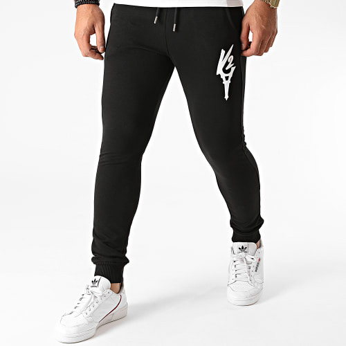 Pantalon Jogging Logo Noir Blanc