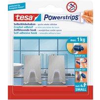 Powerstrips Crochet adhésif SMALL, métal, rectangulaire
