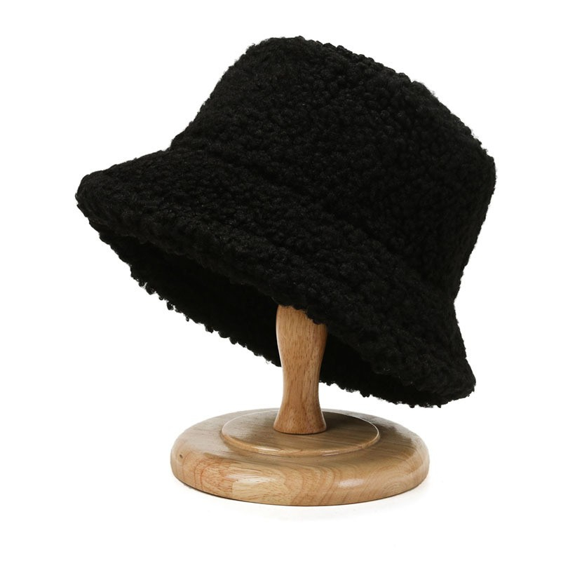 (Ø20cm) Fischerhut Fashion Accessoire Bucket Hat - Schwarz