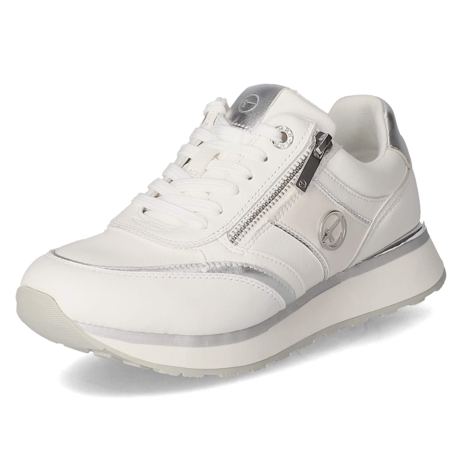 Tamaris Low Sneaker - white/silver