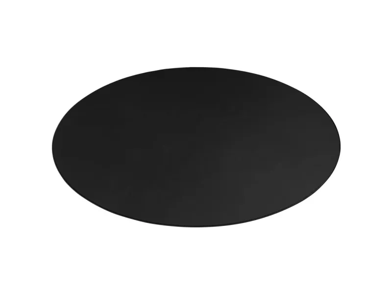 DELTACO DFP410 - Stolemåtte for gaming - rund - 110 cm - sort