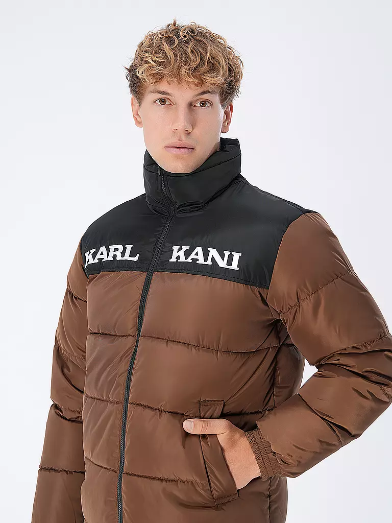 KARL KANI Steppjacke braun