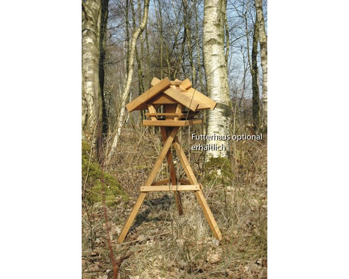 Voederstandaard van massief eikenhout, 60x60x90 cm