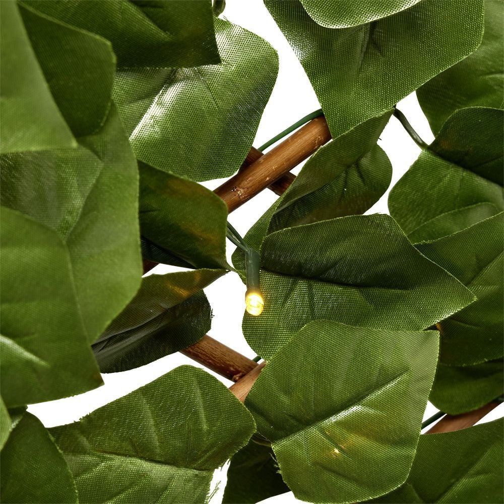 Treillis extérieur lumineux solaire plante grimpante artificielle H180