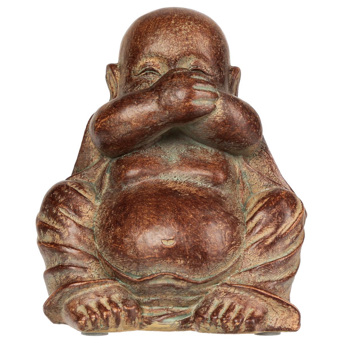 BOUDDHA RESINE D.11X9.5X12CM