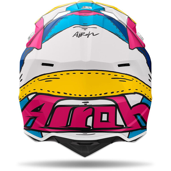 Airoh - Casque Wraaap Paint Jaune / Rose / Bleu / Turquoise / Blanc / Mat