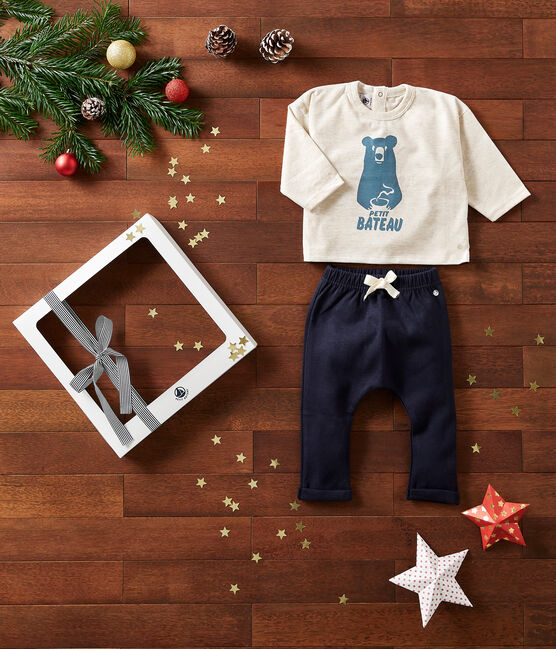 Coffret cadeau bébé tee-shirt et pantalon