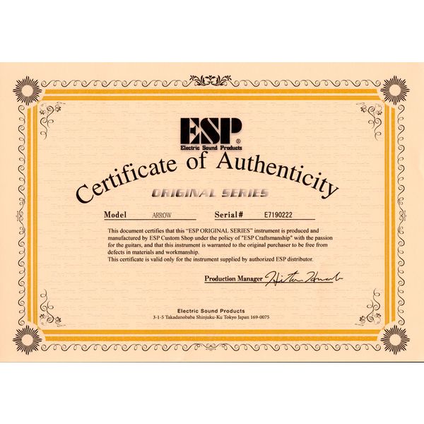 ESP Arrow Black Andromeda