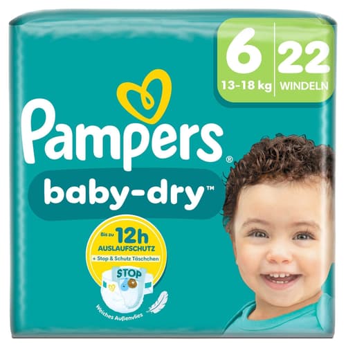 Pampers Baby-Dry Windeln Gr.6, Single Pack, 13-18kg